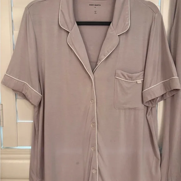 Cozy Earth Women's Bamboo Viscose Stretch Pajama Set - Picture 3 of 11